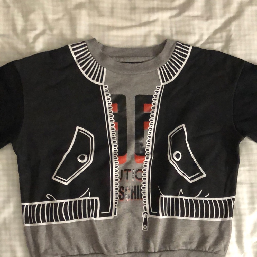 Moschino Black and Gray Sweatshirt